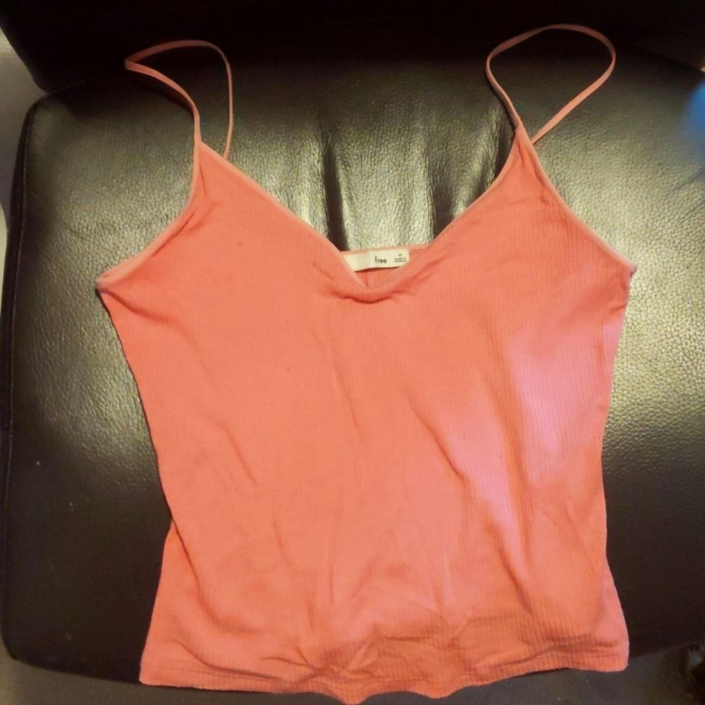 Salmon crop top from aritzia size M